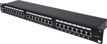 Patch panel Intellinet Cat6a FTP, 24 porta, 1U, i zi