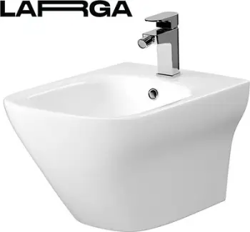 Bidet i varur Cubo Larga Square, dizajn katror, i bardhë