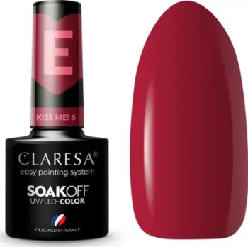 Lak xhel për thonj Clarese SoakOff Color Kiss Me Shade 6, 5g