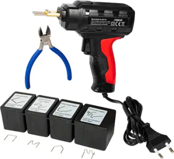 Set salduese plastike, 60W, kapëse të ndryshme, portokalli