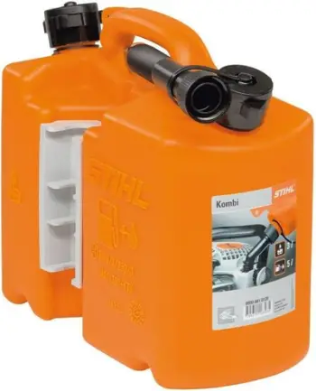Bidon kombinues Stihl 00008810113, 5L benzinë, 3L vaj zinxhiri, portokalli