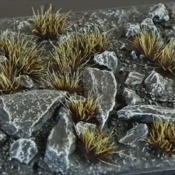 Tufë bari dekorative Gamers Grass Burned Tufts Wild, 6 mm, për miniatura, ngjyrë e djegur