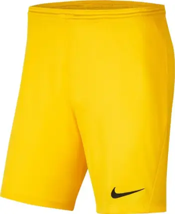 Shorts Nike Park III Knit Jr BV6865 719, fëmijë, Dri FIT, të verdha