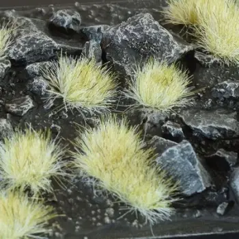 Tufëza bari dekorative Gamers Grass Winter Wild, 5 mm, jeshile e bardhë