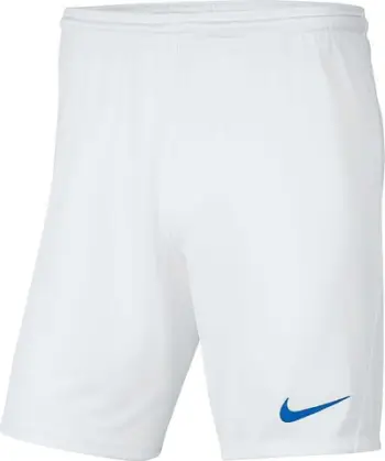 Shorts sportiv Nike Park III BV6855, meshkuj, të bardha