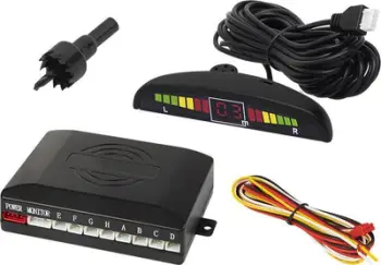Set sensorë parkimi CPW 8, 8 sensorë ultrasonikë, përpara dhe prapa, i zi