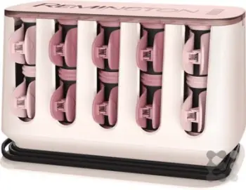Bigudi elektrik Remington PROluxe H9100, ngrohje e shpejtë, Dual Heat, rozë