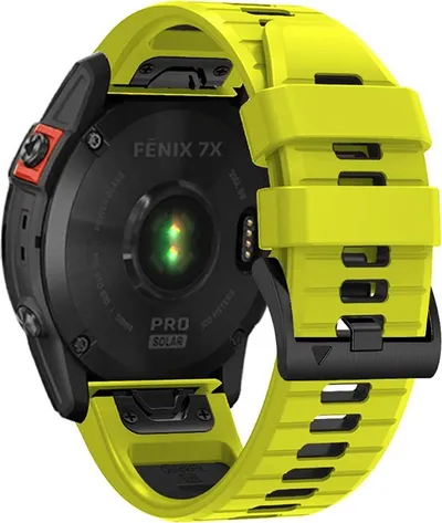 Rrip dore Tech-Protect Iconband Pro për Garmin Fenix 3 5X 3HR, TPU, lime e zezë - 3