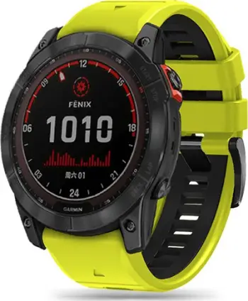 Rrip dore Tech-Protect Iconband Pro për Garmin Fenix 3 5X 3HR, TPU, lime e zezë