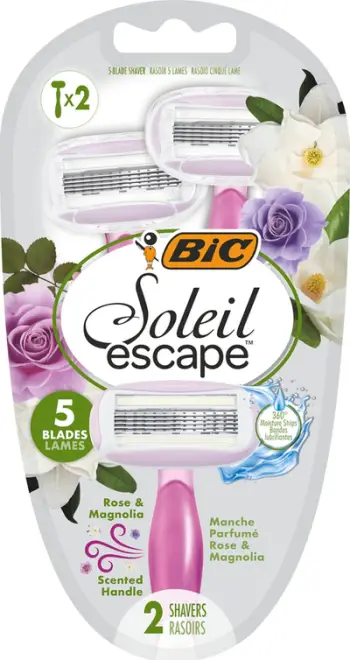 Brisk rroje për gra BIC Soleil Escape, 5 tehe, set 2 copë