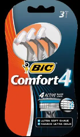 Brisk rroje për meshkuj Bic Comfort Razor 4 Blister 3