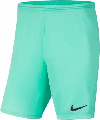 Pantallona të shkurtra për meshkuj Nike JR Park III Knit, 164 cm, të gjelbra