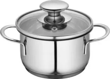 Tenxhere e vogël Kuchenprofi Mini Stockpot, 0.7L, diametër 12cm, me kapak xhami