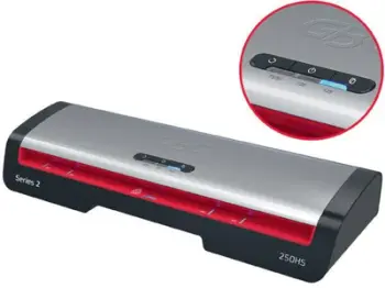 Laminator GBC 250HS, deri A3, 75 125 mikron, i zi argjendtë e kuq