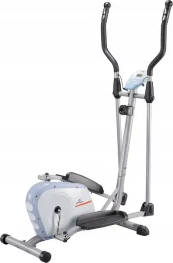 Eliptik trajnues Basic Elliptical Home Trainer, kompjuter trajnimi, për përdorim në shtëpi, gri