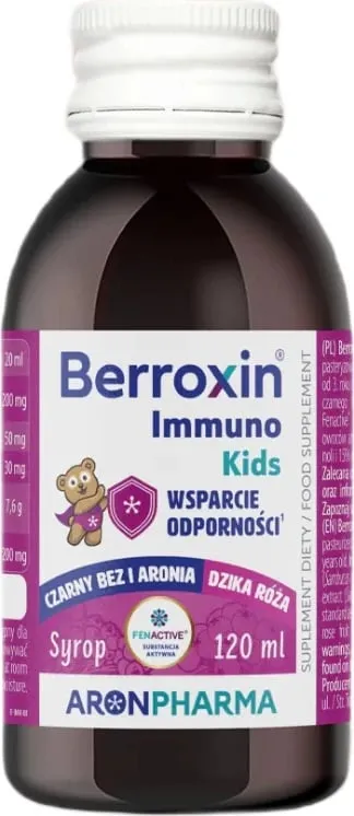 Shurup për fëmijë AronPharma Berroxin Immuno Kids 120ml - 1