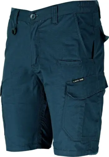 Pantallona të shkurtra pune Lahti Pro, madhësia XL, slim fit, blu e errët