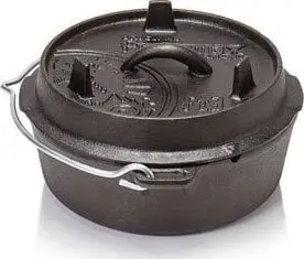 Tenxhere gize Petromax Dutch Oven, 3.5L, me këmbë, e zezë