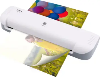 Laminator Olympia A 210, A4, ngrohje e nxehtë, i bardhë gri