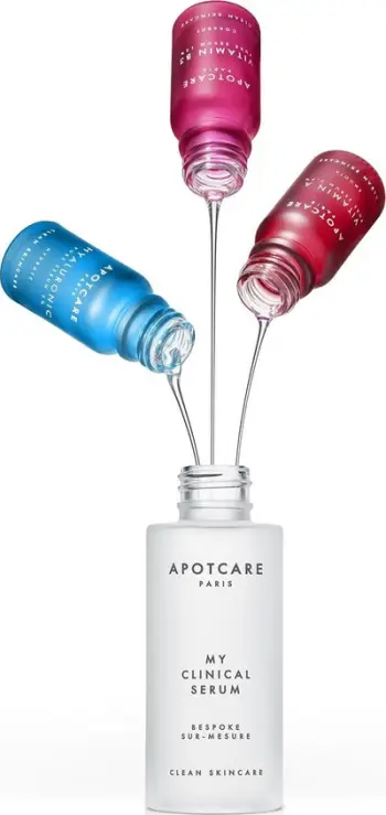 Set serumesh fytyre Apotcare My Clinical, vitaminë B3 kundër skuqjes, vitaminë A kundër rrudhave, acid hialuronik hidratues