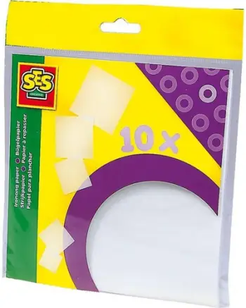 Letër hekurosjeje SES Ironing Paper, set 10 copë, e bardhë