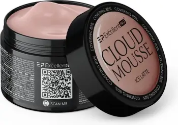Xhel ndërtues për thonj Excellent PRO Cloud Mousse Ice Latte për femra, 15g