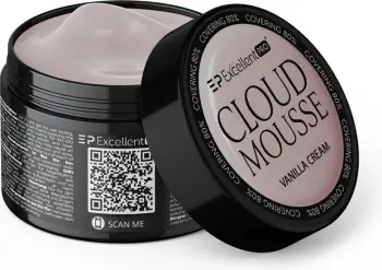 Gel ndërtues për thonj për femra Excellent PRO Cloud Mousse Vanilla Cream 15g