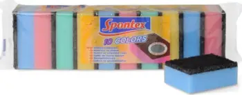 Set sfungjer për pastrim Spontex, 10 copë, shumëngjyrësh