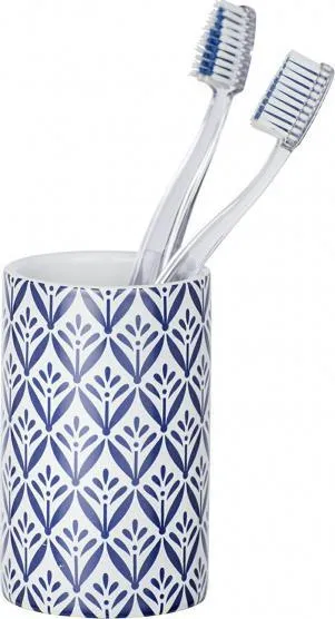 Gotier banjoje Wenko Lorca, qeramikë 11 cm, i bardhë blu - 2