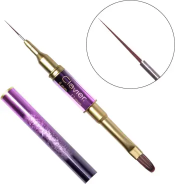 Brush për dekorim dhe xhel Clavier 2-në-1 #11 për femra, 1 copë