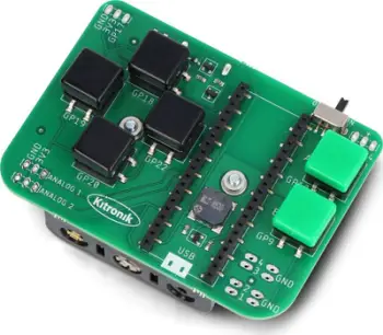 Kontroller Kitronik Mini Controller, për Raspberry Pi Pico, kompakt
