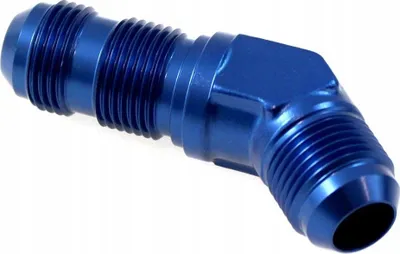 Adapter bulkhead 45° TurboWorks Flare AN3, alumin, i zi - 1