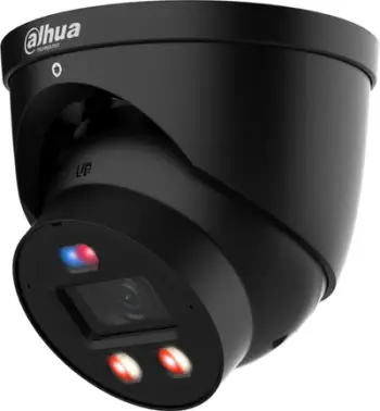 Kamerë IP dome Dahua IPC-HDW3649H-AS-PV-PRO, 6MP, lente 2.8mm, e zezë
