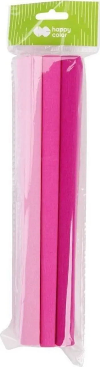 Letër krepe pa markë Pink Mix, 25x200cm, set 3 copë, rozë