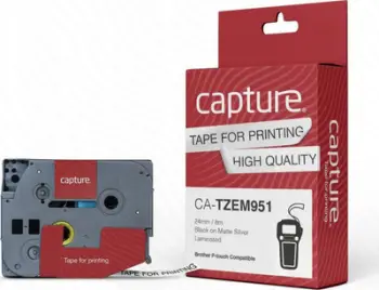 Rrip etiketuese CAPTURE, 24mm x 8m, matte, i zi