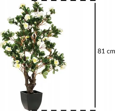 Bimë artificiale Atmosphera Azalea, 81 cm, e bardhë - 3