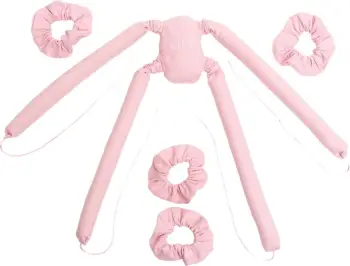 Rulera për kaçurrela pa nxehtësi Glov CoolCurl Spider Set për femra, rozë, 4 copë