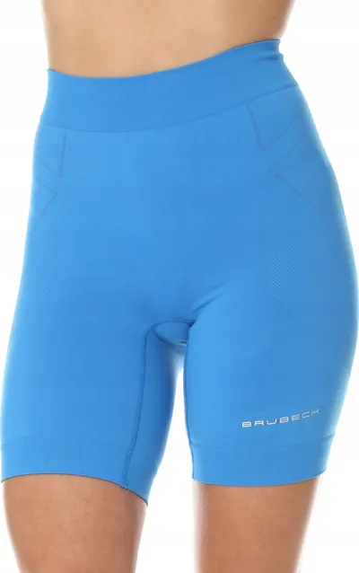 Pantallona të shkurtra vrapimi Brubeck Running Force S, material teknik, të zeza - 4