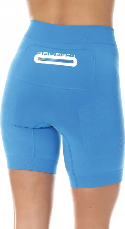 Pantallona të shkurtra vrapimi Brubeck Running Force S, material teknik, të zeza - 5