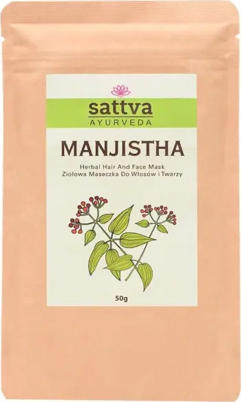 Maskë për flokë dhe fytyrë për femra Sattva Manjistha Herbal, 50g