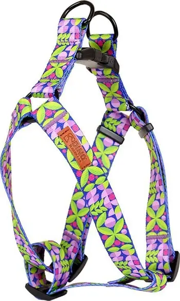 Parzmore qeni Dino ADJUSTABLE HARNESS TAPE IVO, 15mm, 40-50cm, model me gjethe shumëngjyrëshe