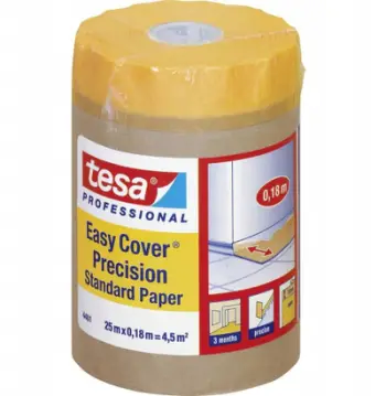 Letër mbrojtëse për lyerje Tesa Easy Cover 04401, 25 m, 18 cm, transparente
