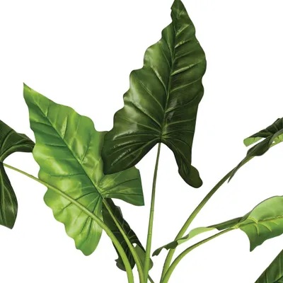 Bimë artificiale banane me vazo, 120 cm, dekorative, jeshile - 5
