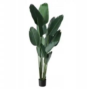 Bimë artificiale Boltze Banana Plant, 185cm, me vazo, e gjelbër