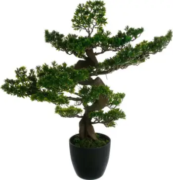 Bimë artificiale bonsai Atmosphera H80, 80 cm, plastikë, e zezë