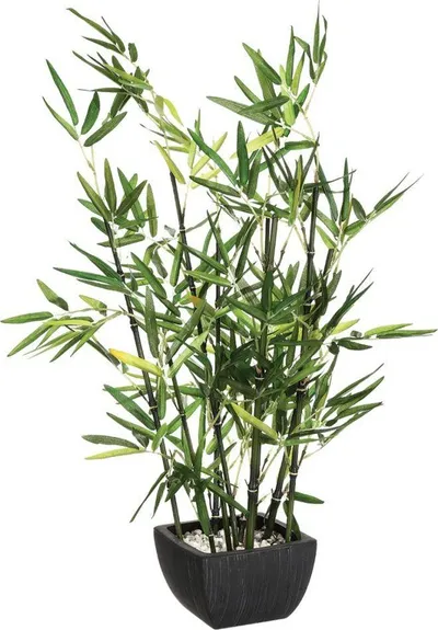 Bimë artificiale Atmosphera Bamboo, 70 cm, me vazo, jeshile - 1