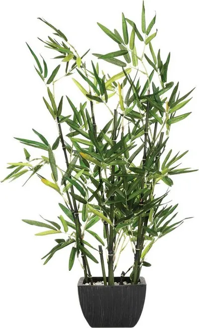 Bimë artificiale Atmosphera Bamboo, 70 cm, me vazo, jeshile - 3