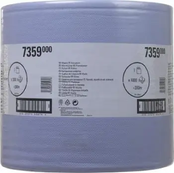 Letër pastruese WypAll L30 7359, rol jumbo, thithshmëri e lartë, blu