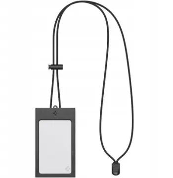 Mbaajtës kartelash Spigen Badge Holder MagSlide, mekanizëm rrëshqitës, i zi