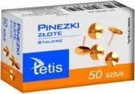 Gozhda pune Tetis Golden, çelik inox, 50 copë, ngjyrë ari